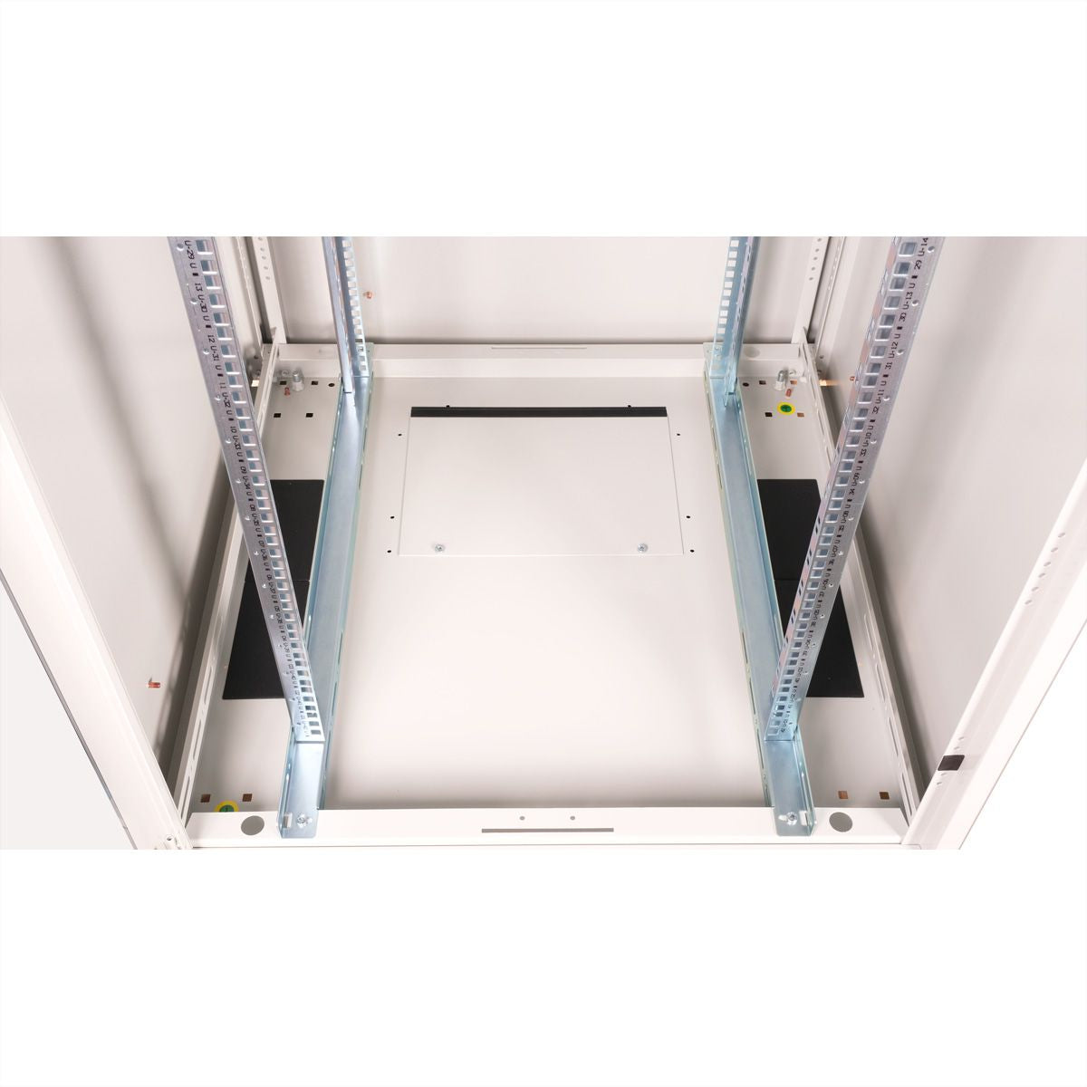 ROLINE Basic – 19" Netzwerkschrank 42U, IP20, abschliessbar, 800 × 800 × 2010 mm, lichtgrau, Stahl