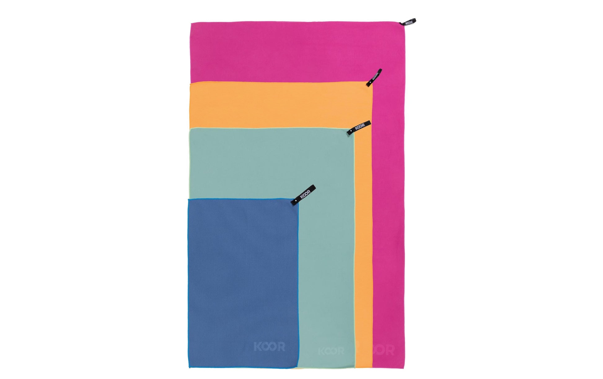 KOOR Handtuch – 55×90 cm, Polyamid/Polyester, Orange