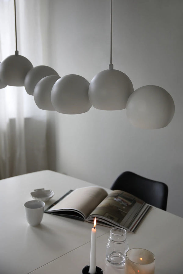 Markslöjd Hängeleuchte Cupolo – 15,0 × 101,0 cm, 800 lm, 40 W, 2700 K, 7× E14, weiss