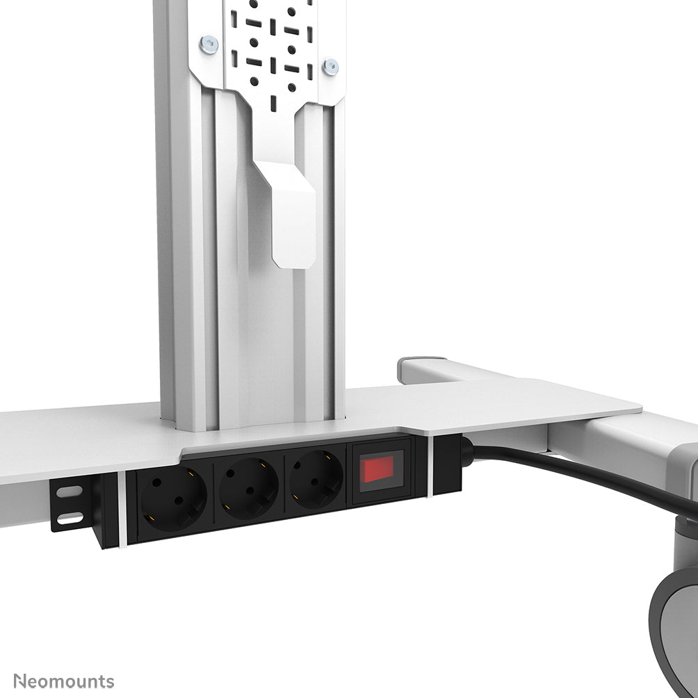 Neomounts Prospektständer FL50S-825WH1 – für VESA 200×200 mm, höhenverstellbar, schwenkbar