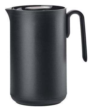 Zone Denmark Thermoskanne – 1 l, Ø 13,2 cm, Glas/Kunststoff (PP), Knopfdruckverschluss, 10 h Warmhaltezeit
