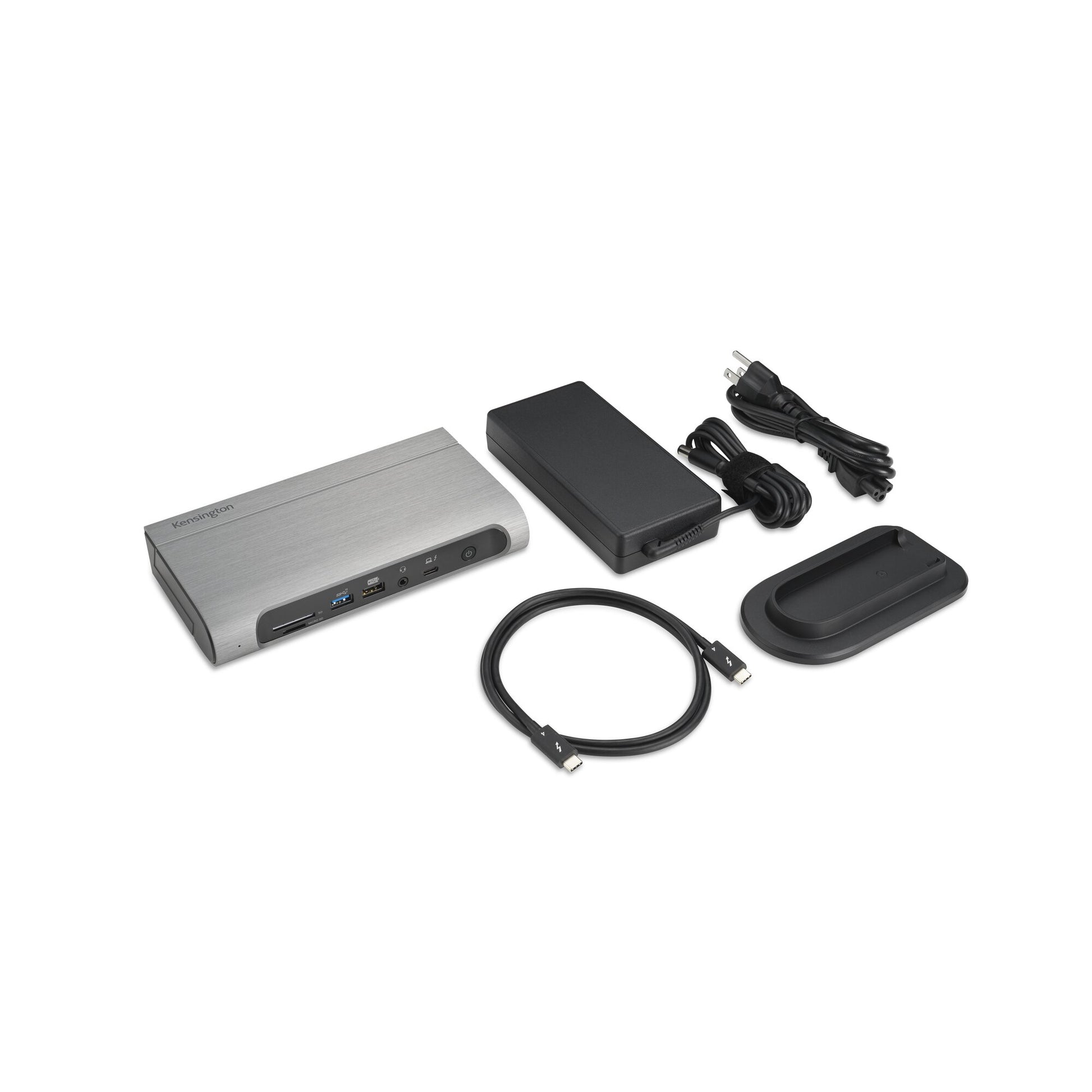 Kensington AD4010T4 Dockingstation – Thunderbolt 4, 6× USB-A, 1× USB-C, 100 W PD, 2,5GbE, SD, 3,5 mm Audio
