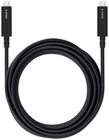 Sharp USB-C auf USB-C Kabel – 8,1 Gbit/s – 7 m – PD 60 W – 4K/60, DP 1.4 – Schwarz