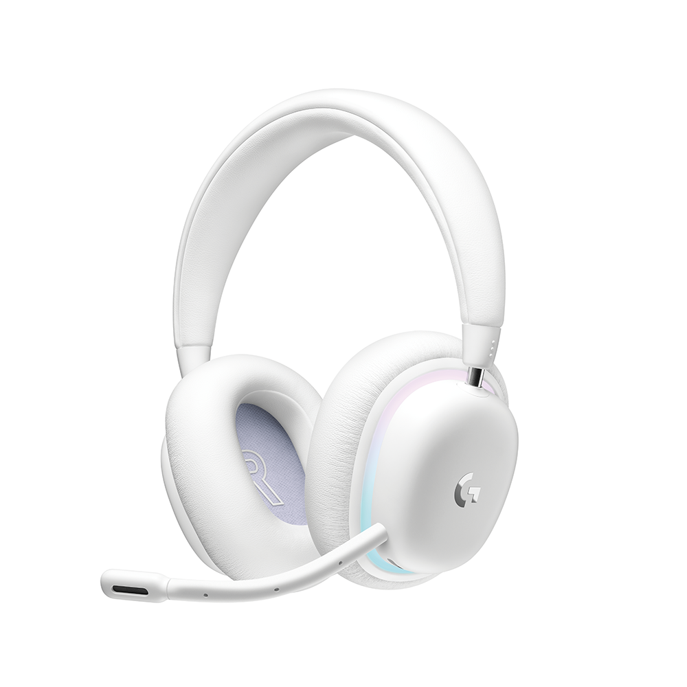 Logitech G G735 Gaming-Headset – Over-Ear, Stereo, Kabel + BT, mit USB-A-Dongle, Weiss