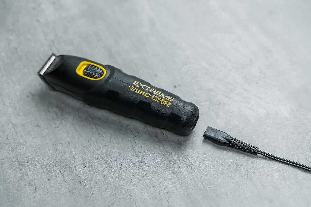 Wahl Multifunktionstrimmer Extreme Grip – 240 min Akkulaufzeit, 10 Kämme – Schwarz, Edelstahlmesser