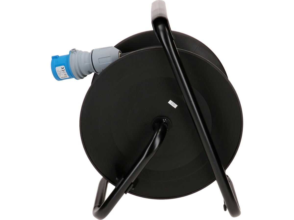 Max Hauri AG Max Hauri Kabelrolle, (1×T23 + 1×CEE 16-3 + 1×Schuko (Typ F)), 30 m, IP44 – schwarz