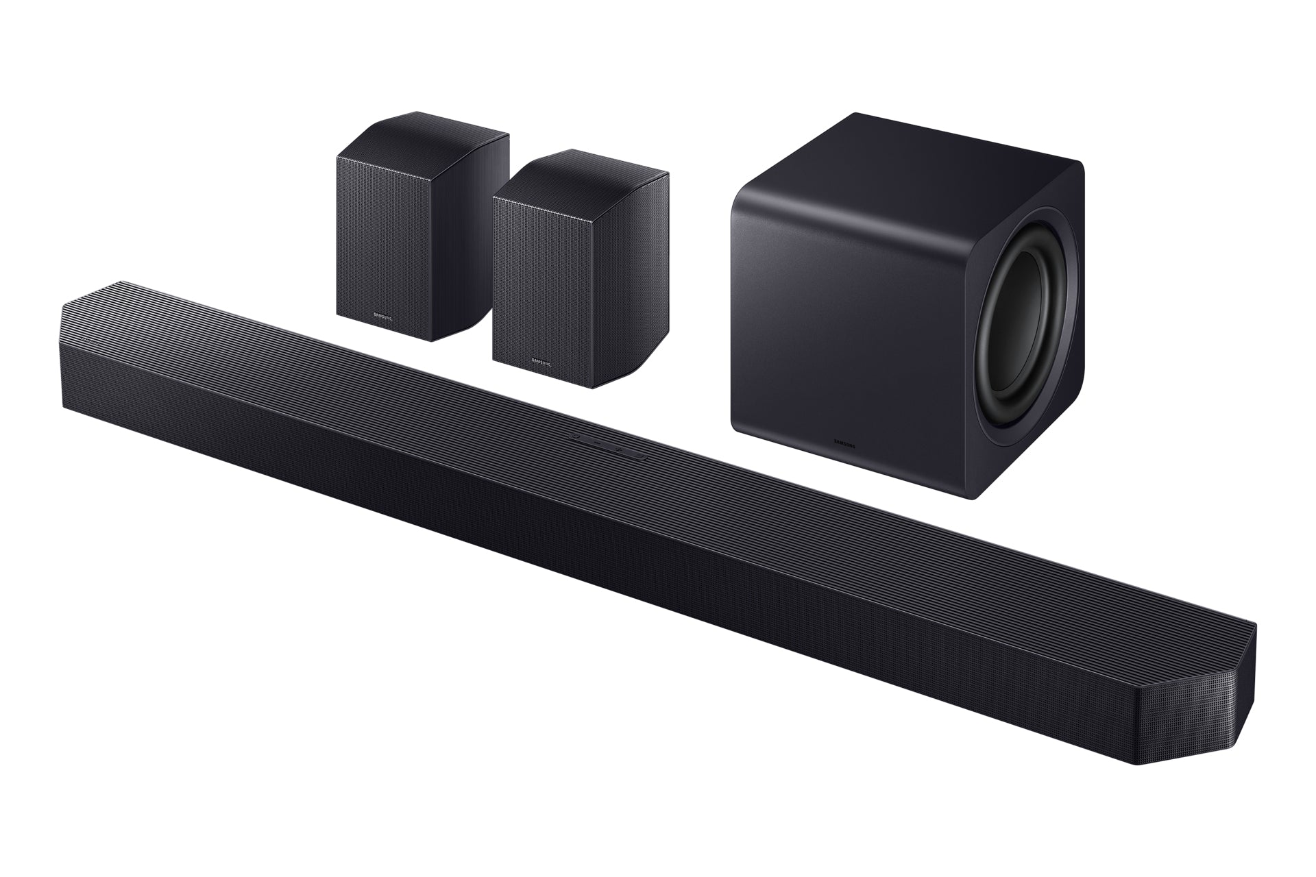 Samsung HW-Q990F – Soundbar mit kabellosem Subwoofer – 11.1.4, 41 W, AirPlay 2 u. a., HDMI eARC, Titan Schwarz