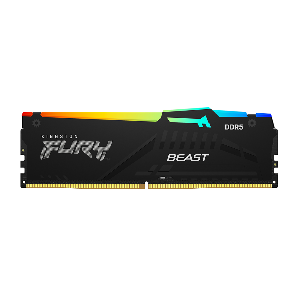 Kingston Technology Kingston FURY Beast – Arbeitsspeicher – 32 GB DDR5 5200 MT/s CL40, 288‑Pin DIMM, RGB