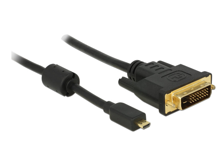 DeLOCK Micro-HDMI auf DVI-D Kabel HDMI 1.3 1080p 60 Hz – 2 m