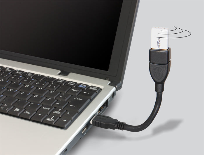 DeLOCK USB-A Verlängerungskabel (Stecker auf Buchse) – USB 3.2 Gen 1 (5 Gbit/s) – 0,15 m – Schwarz