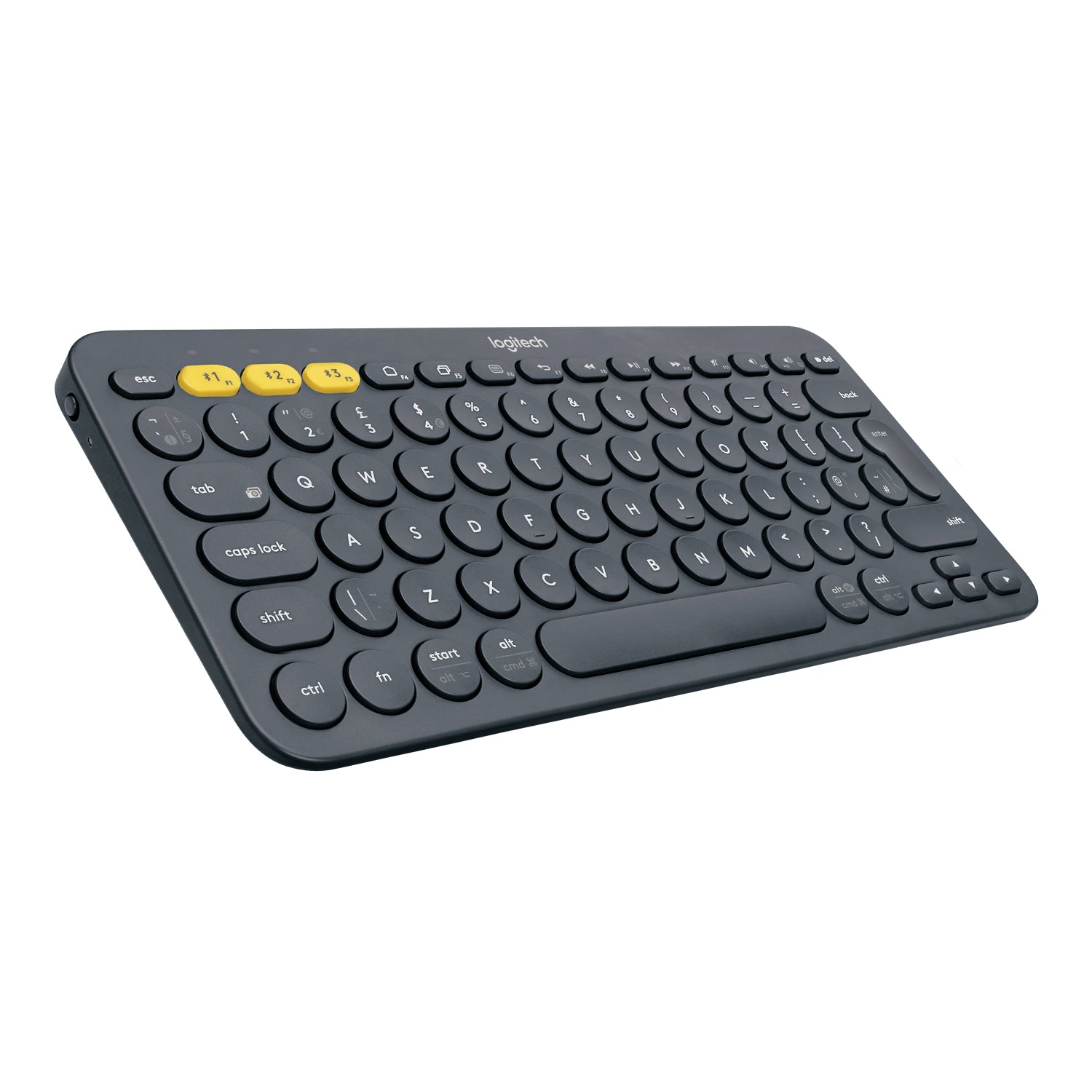 Logitech K380 – Mini Tastatur – Bluetooth 3.0 – QWERTY (IT) – Ohne Ziffernblock – Multi-Device – Grau
