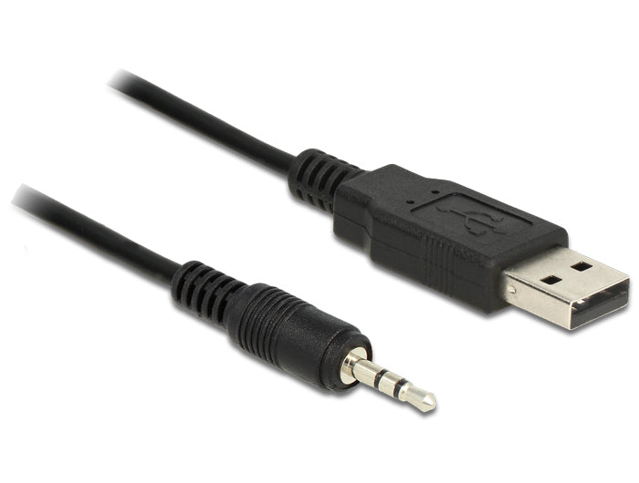 DeLOCK USB-Seriell-Kabel USB-A zu 2,5 mm (3-pol, TTL, FTDI 232RL, 3,3 V) – 1,8 m, USB 2.0 (480 Mbit/s), Passiv