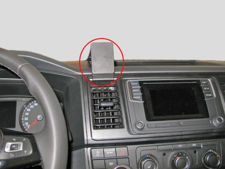 Brodit Auto-Halterung, Center-Halterung – für VW Caravelle 16/T6 Transporter/Pickup 16 – Schwarz, ABS