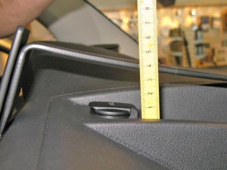 Brodit Auto-Halterung, Center-Halterung – für VW Caravelle 16/T6 Transporter/Pickup 16 – Schwarz, ABS