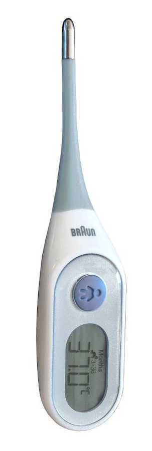 Braun Digitalfieberthermometer – Age Precision, 8 s, BPA-frei, für Axillar, Oral, Rektal