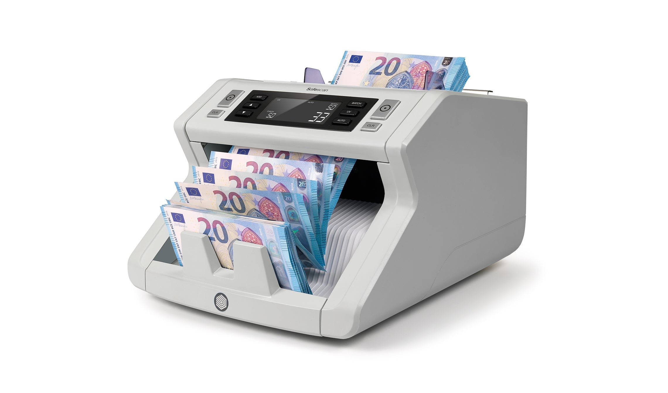 Safescan Banknotenzähler – 29,5 × 25 × 18,4 cm – Grau