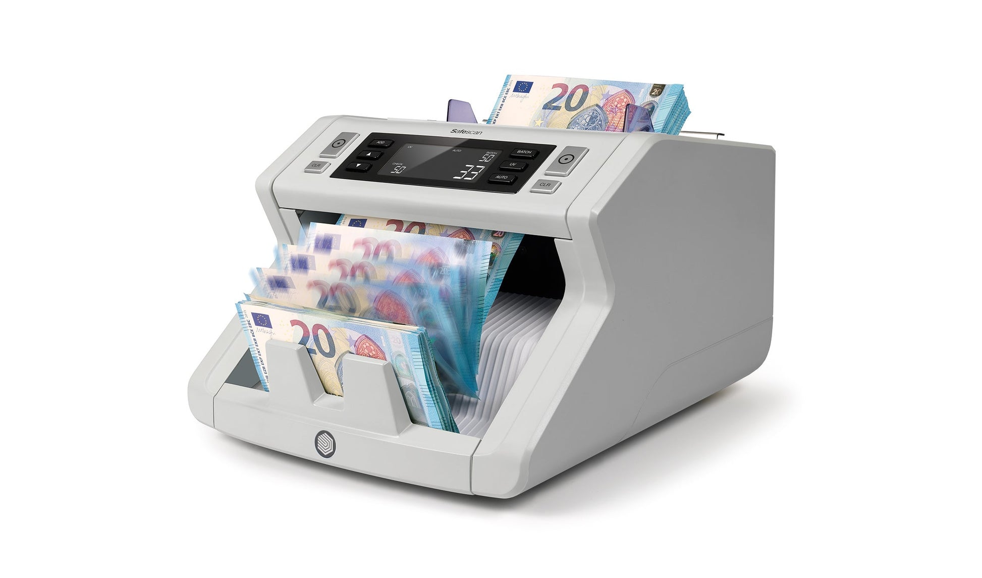 Safescan Banknotenzähler – 29,5 × 25 × 18,4 cm – Grau