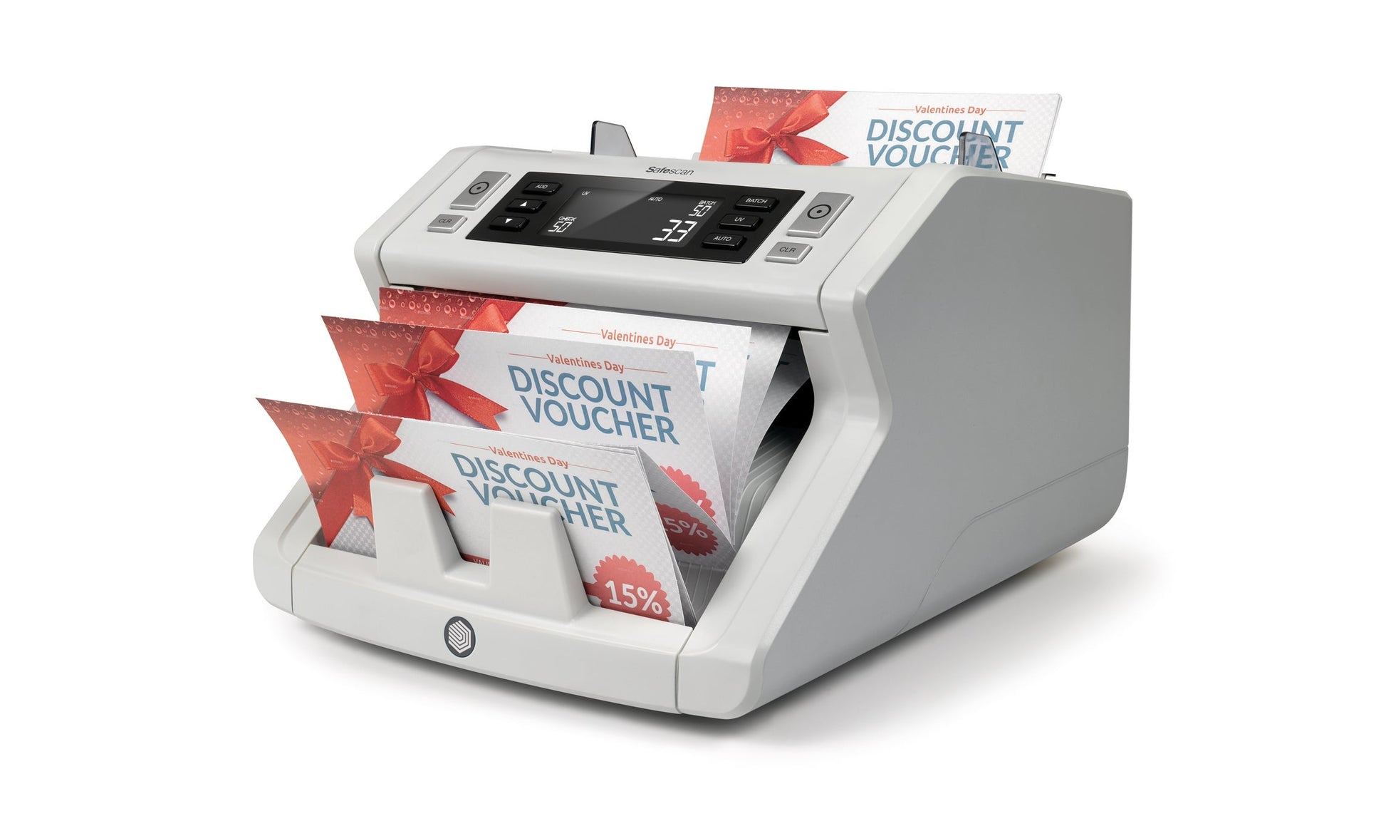 Safescan Banknotenzähler – 29,5 × 25 × 18,4 cm – Grau