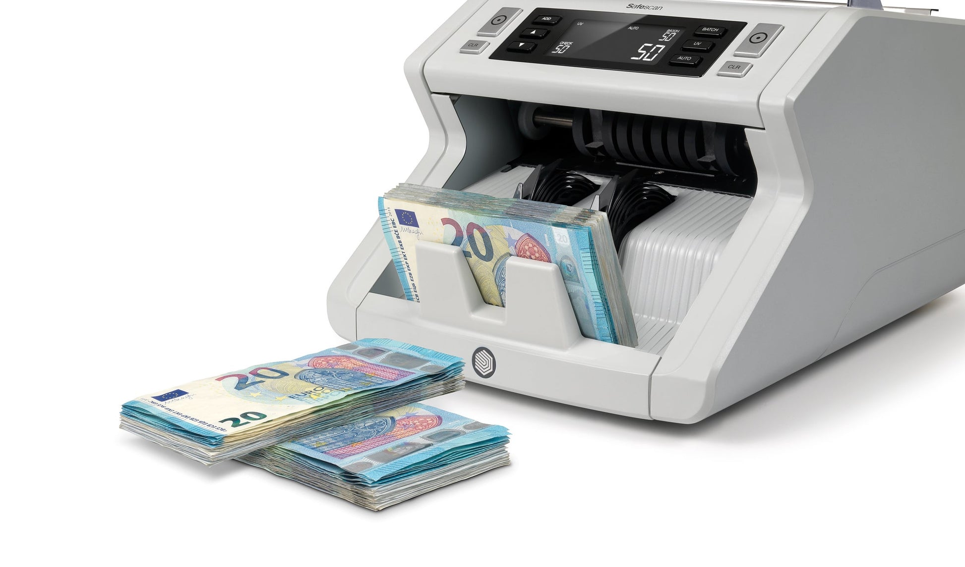 Safescan Banknotenzähler – 29,5 × 25 × 18,4 cm – Grau