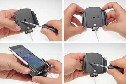 Brodit 514795 Lade-/Daten-Cradle – Auto – für iPhone 6S/7 – Schwarz
