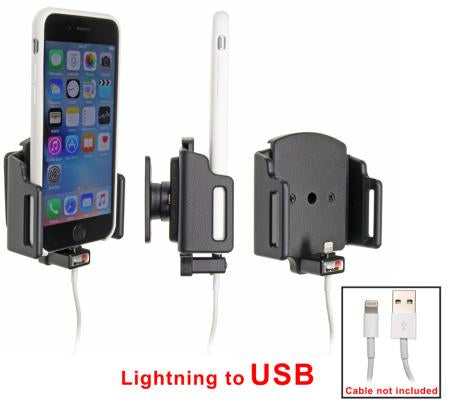 Brodit 514795 Lade-/Daten-Cradle – Auto – für iPhone 6S/7 – Schwarz