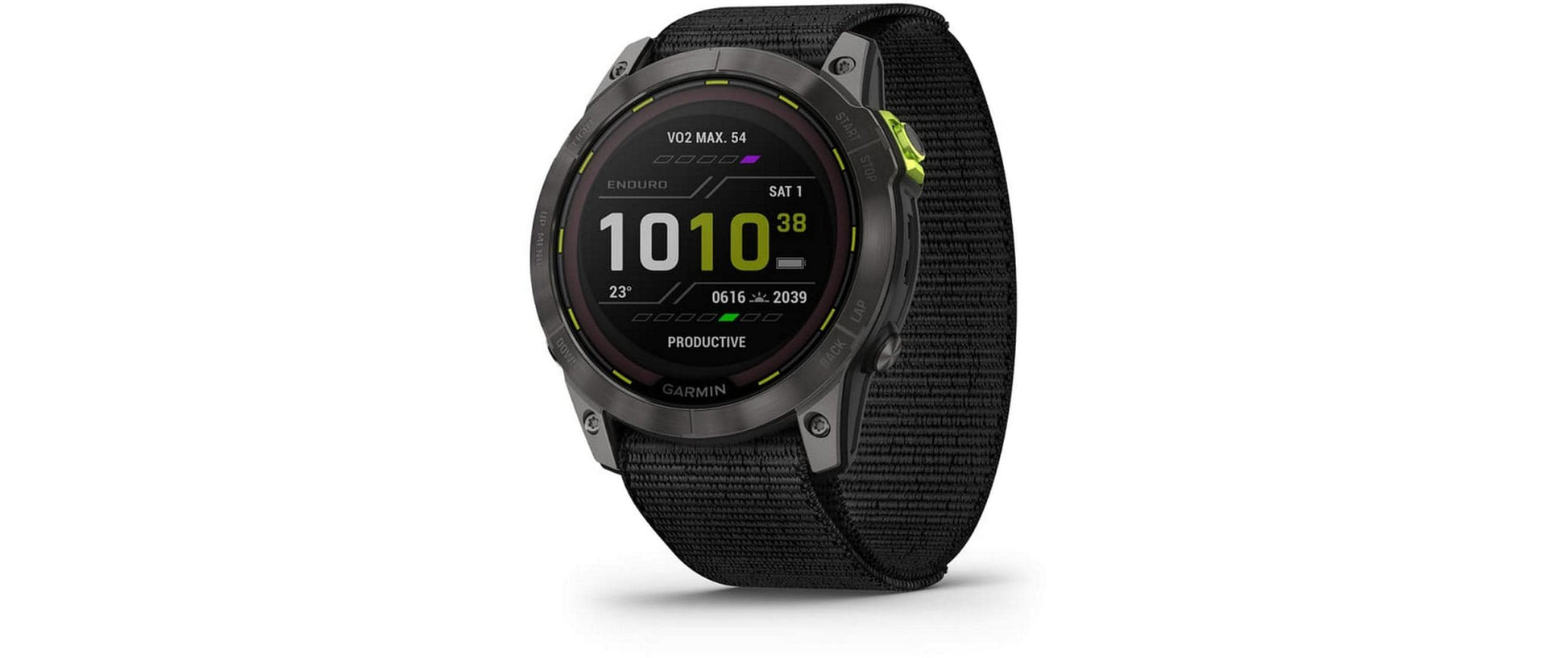 Garmin Enduro 2 Sapphire – GPS-Smartwatch – 51 mm, 1,4", MIP, Saphirglas, 10 ATM, Schwarz, Nylonarmband