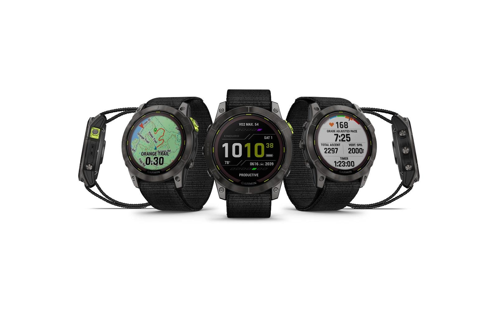 Garmin Enduro 2 Sapphire – GPS-Smartwatch – 51 mm, 1,4", MIP, Saphirglas, 10 ATM, Schwarz, Nylonarmband
