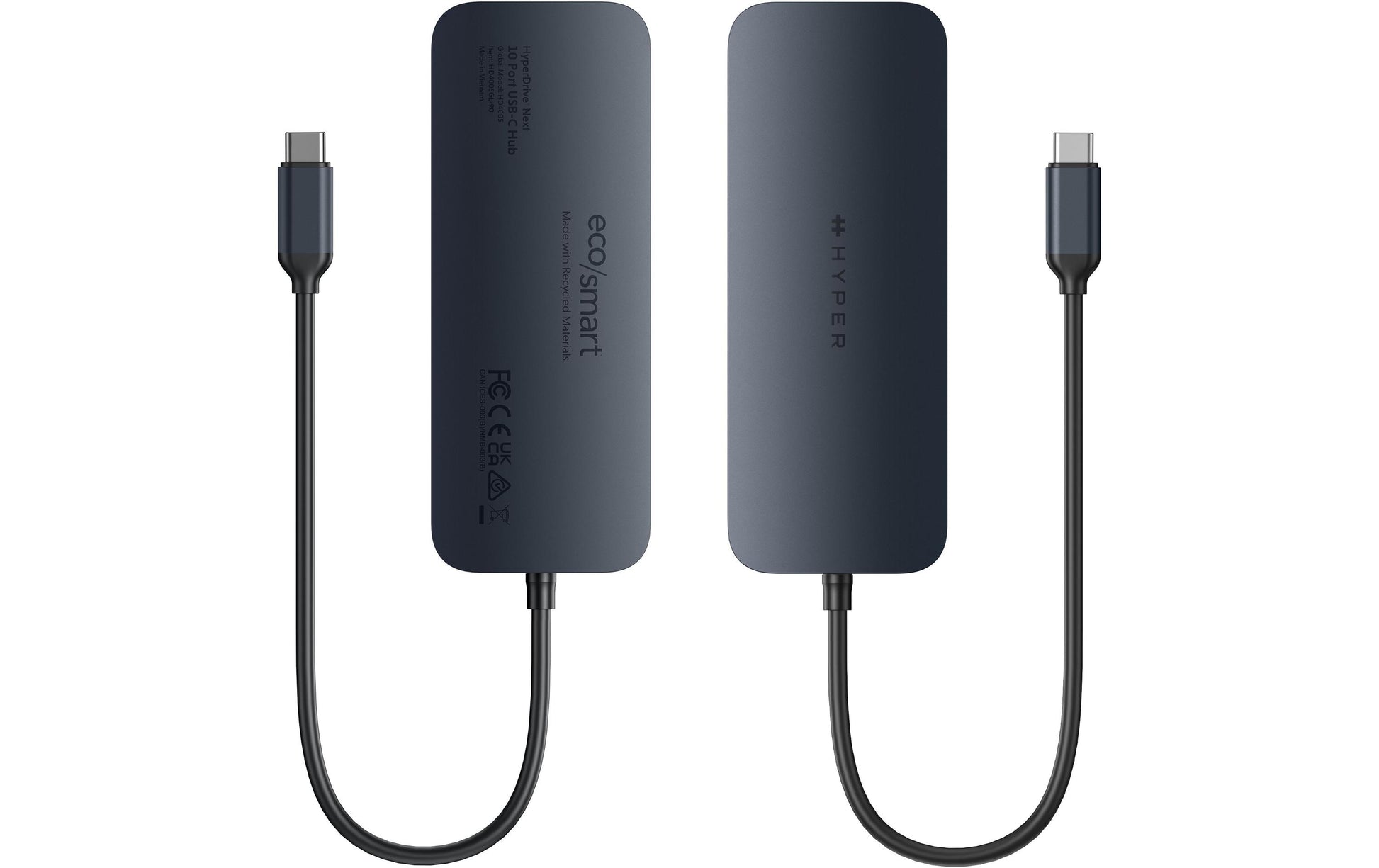 HYPER HD4005GL Multiport-Adapter – USB-C, DP/HDMI, 2× USB-A, 140 W PD, GbE, SD/microSD, 3,5 mm Audio