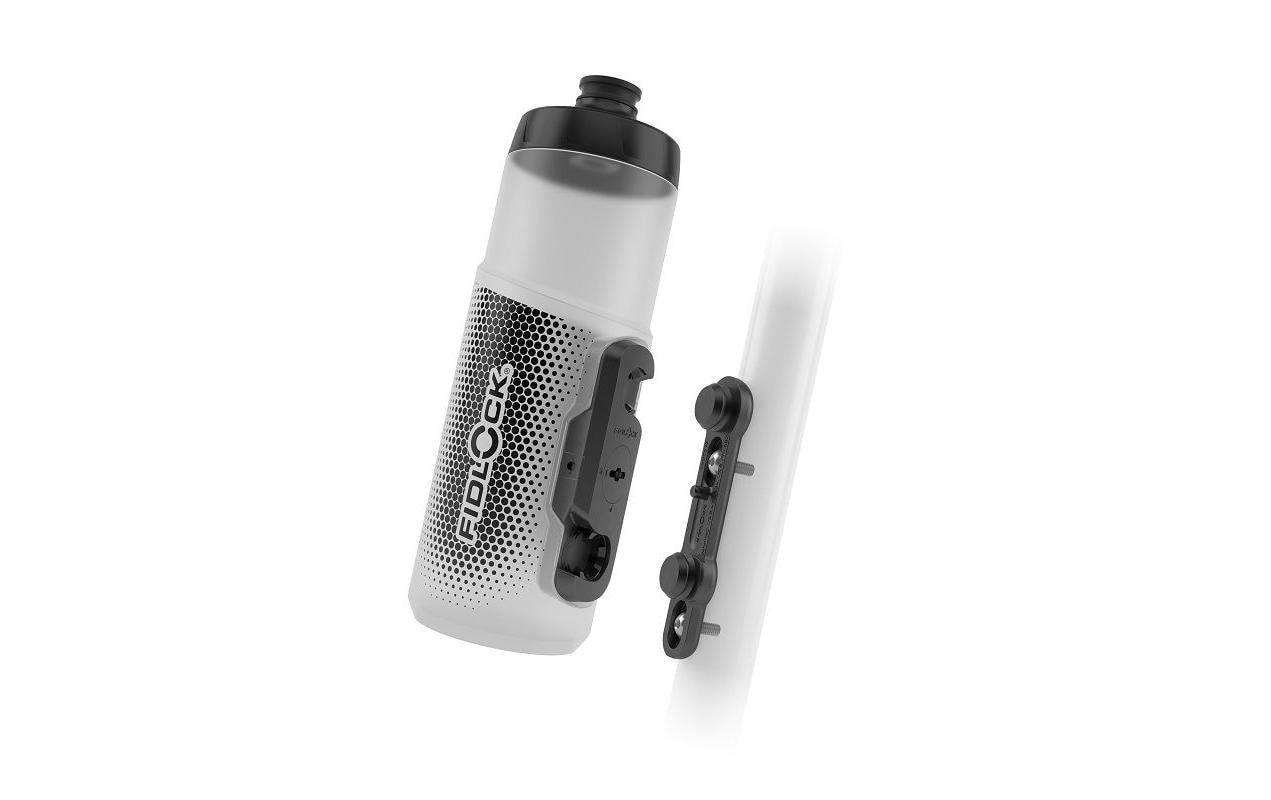 FIDLOCK TWIST Trinkflasche 600 ml – Polypropylen (PP), Schraubdeckel, Schwarz/Transparent