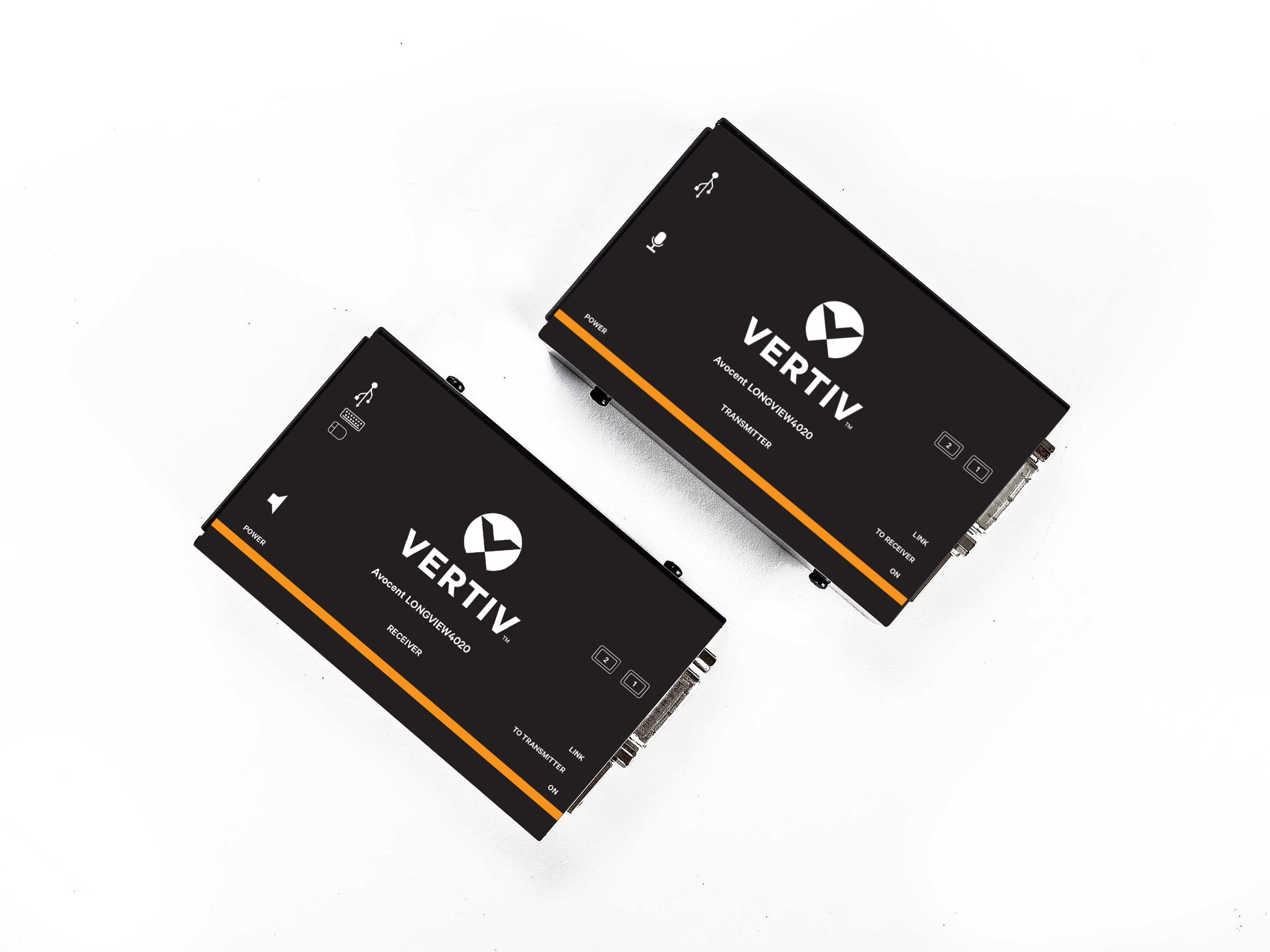 Vertiv LongView Dual – KVM-Extender (DVI/USB/Audio), 50 m, Cat5e/6a/7