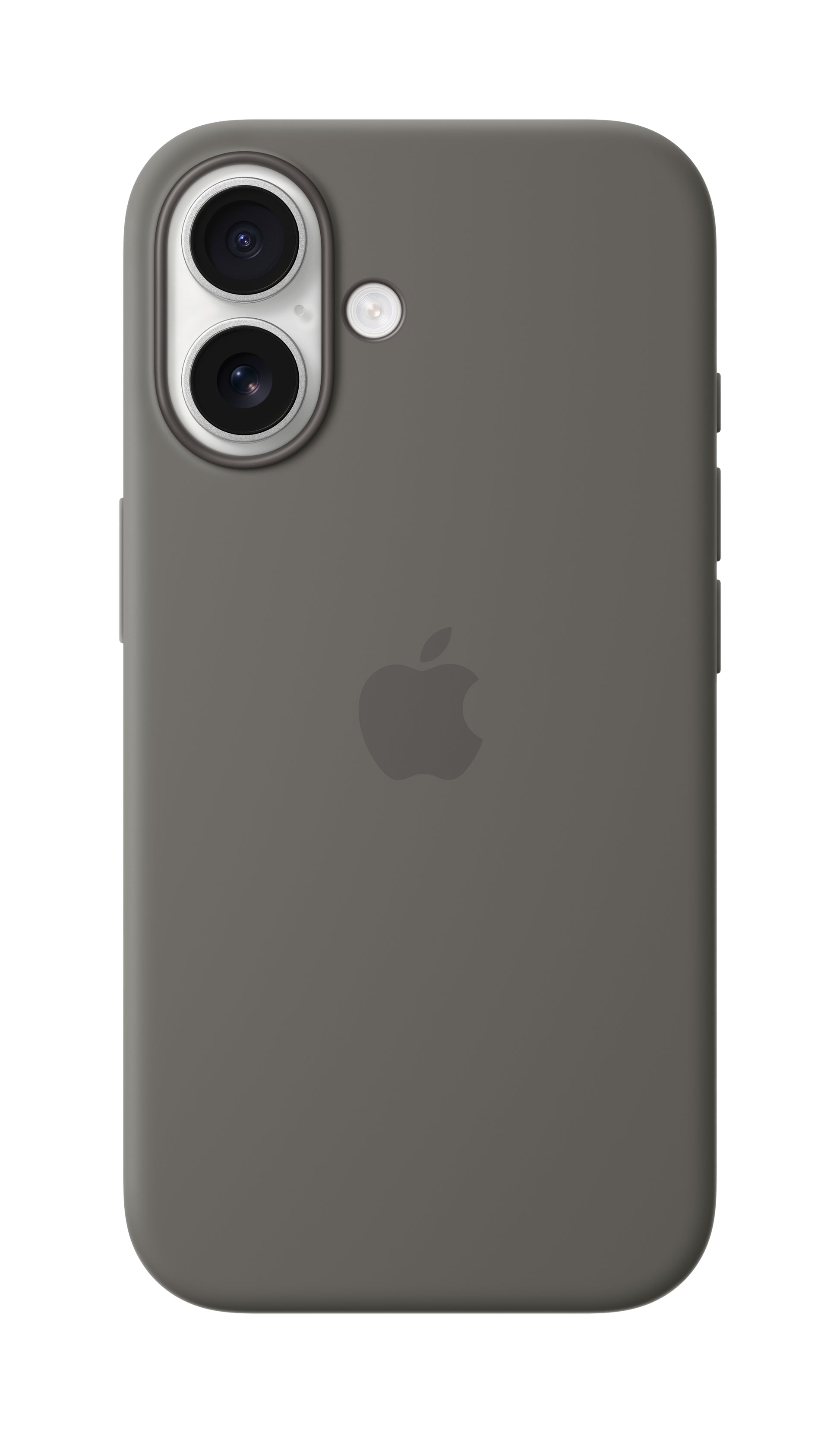 Apple Backcover – für Apple iPhone 16, MagSafe, Mikrofaser+Silikon, Steingrau