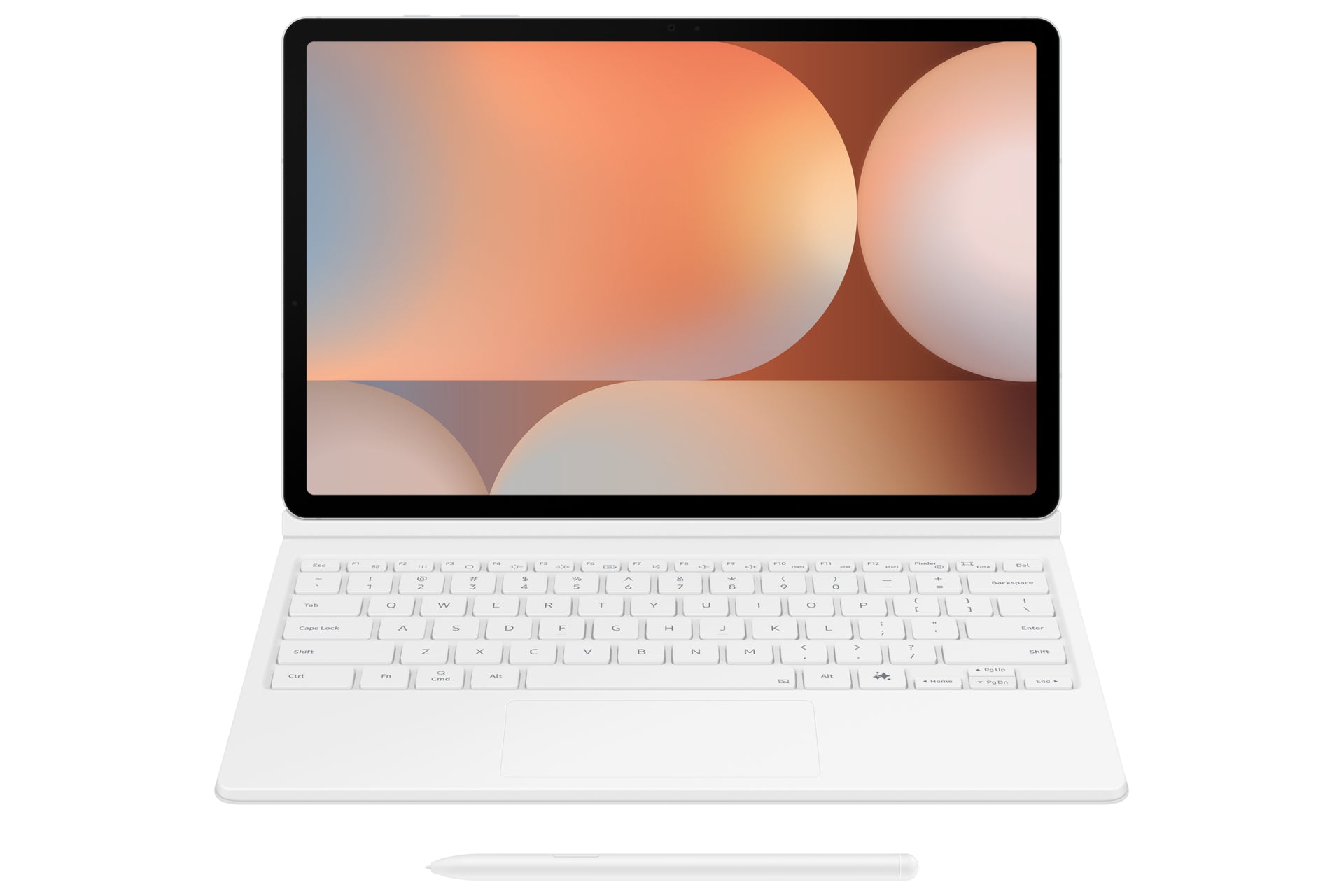 Samsung Book Cover Keyboard EF-DX825 – für Samsung Galaxy Tab S10+, S9+, S9 FE+ – 12,4" – Weiss