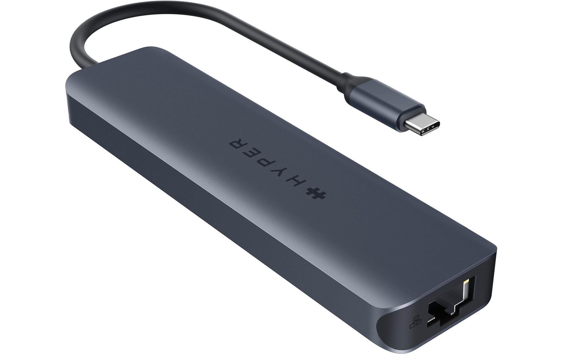 HYPER HD4003GL Multiport-Adapter – USB-C, 1× HDMI, 2× USB-A, 1× USB-C, 100 W PD, GbE, SD/microSD