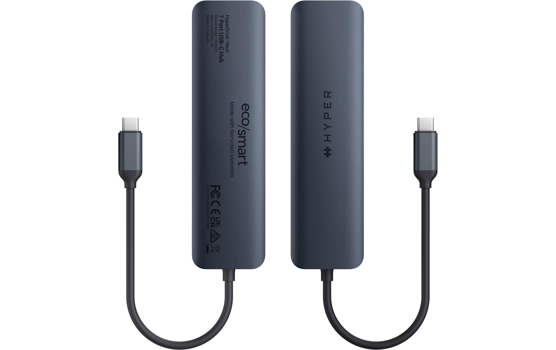 HYPER HD4003GL Multiport-Adapter – USB-C, 1× HDMI, 2× USB-A, 1× USB-C, 100 W PD, GbE, SD/microSD
