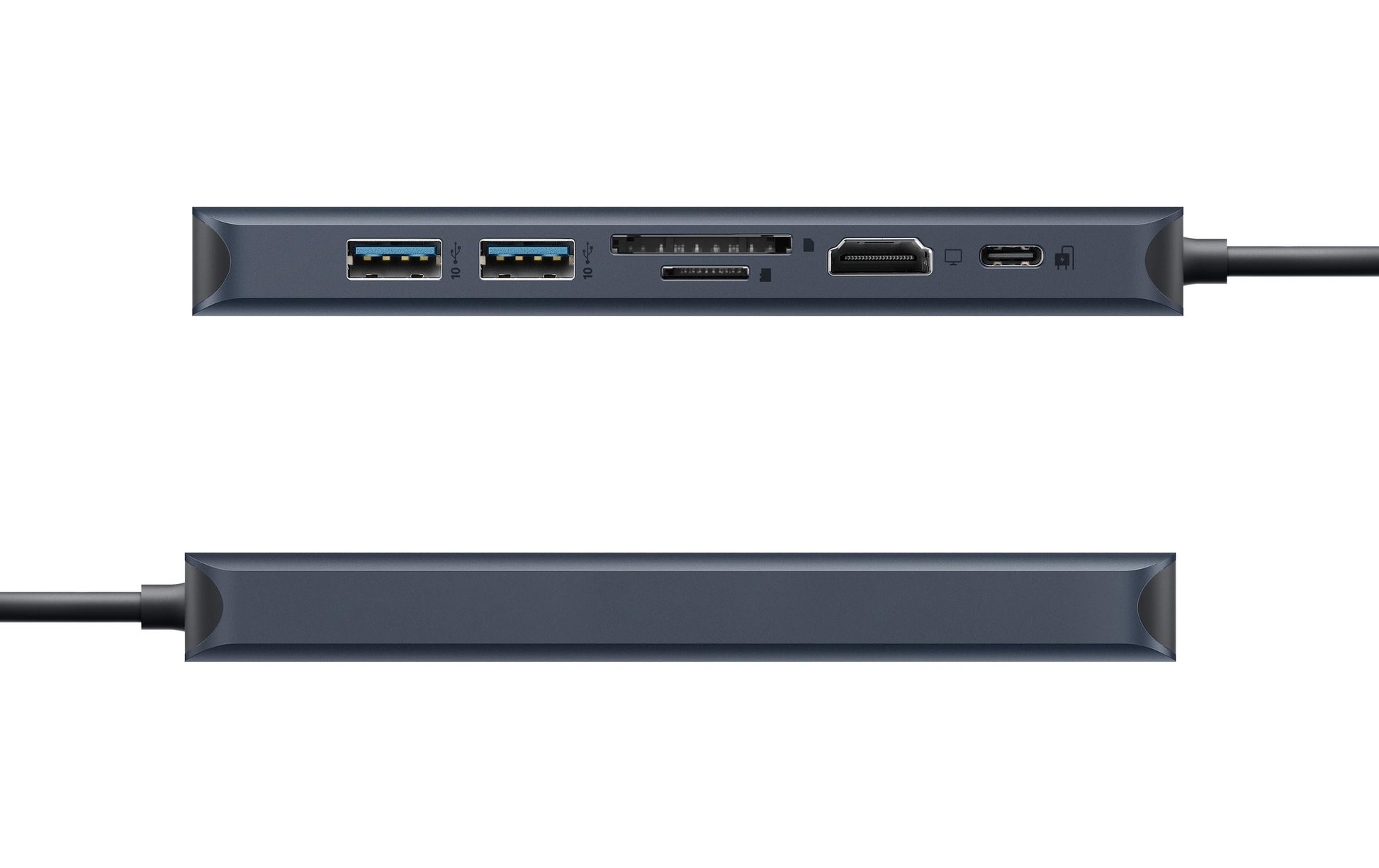 HYPER HD4003GL Multiport-Adapter – USB-C, 1× HDMI, 2× USB-A, 1× USB-C, 100 W PD, GbE, SD/microSD