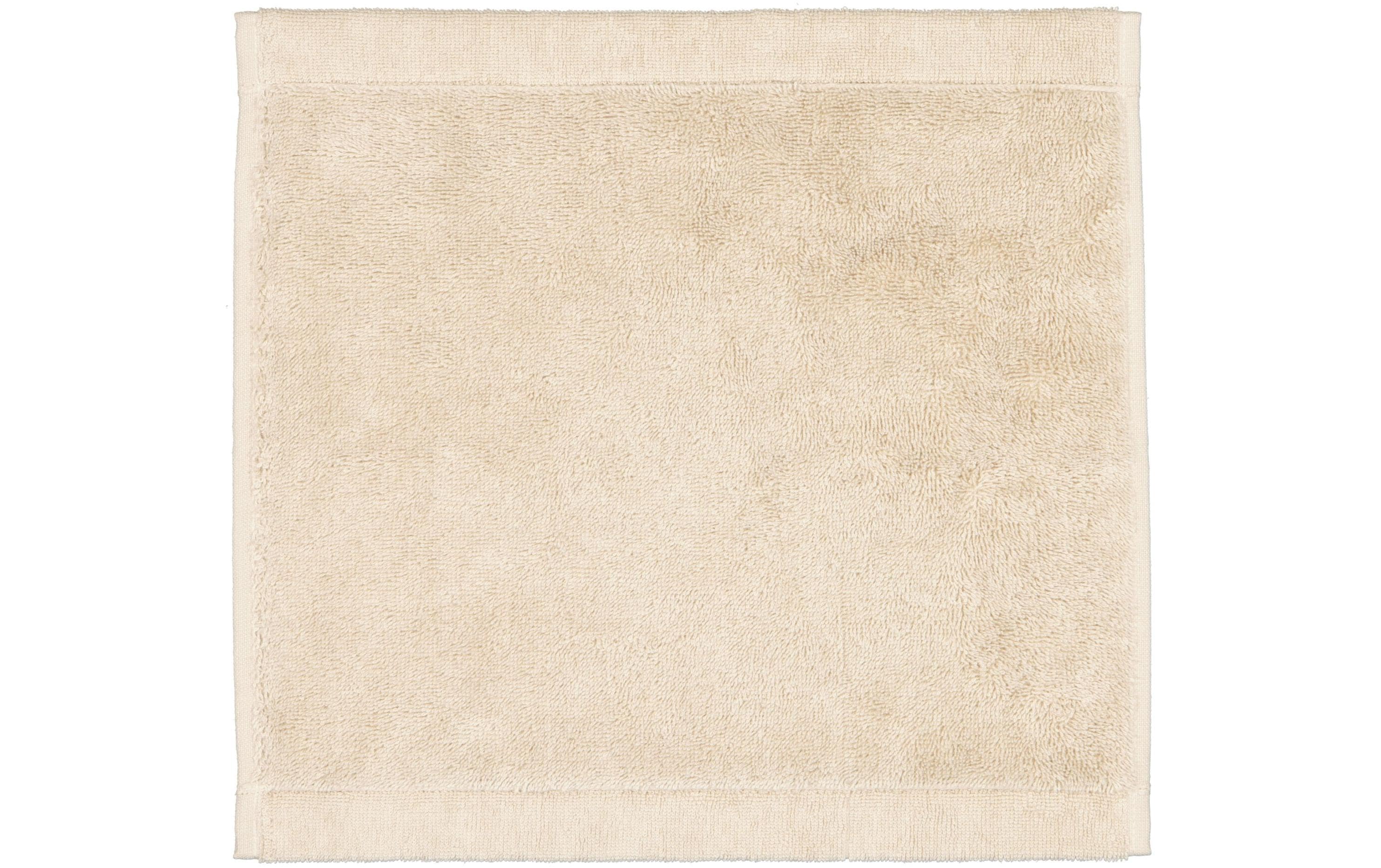 Cawö Waschlappen Lifestyle Uni – 30×30 cm, Baumwolle, Beige