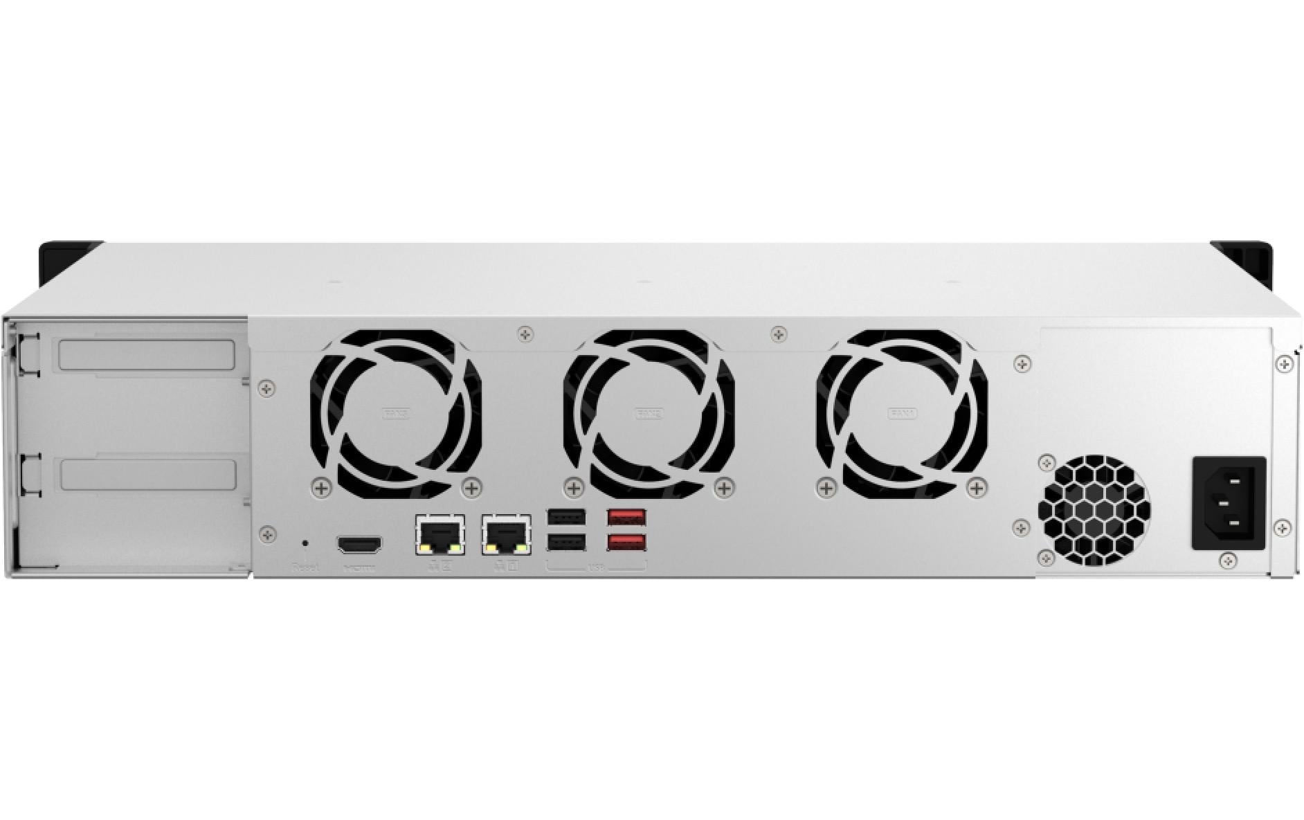 QNAP TS-864EU-8G Speichergerät – 2× 2,5 Gbit/s; 2× USB 3.2 Gen 2, 2U 8 Einschübe, 8 GB DDR4