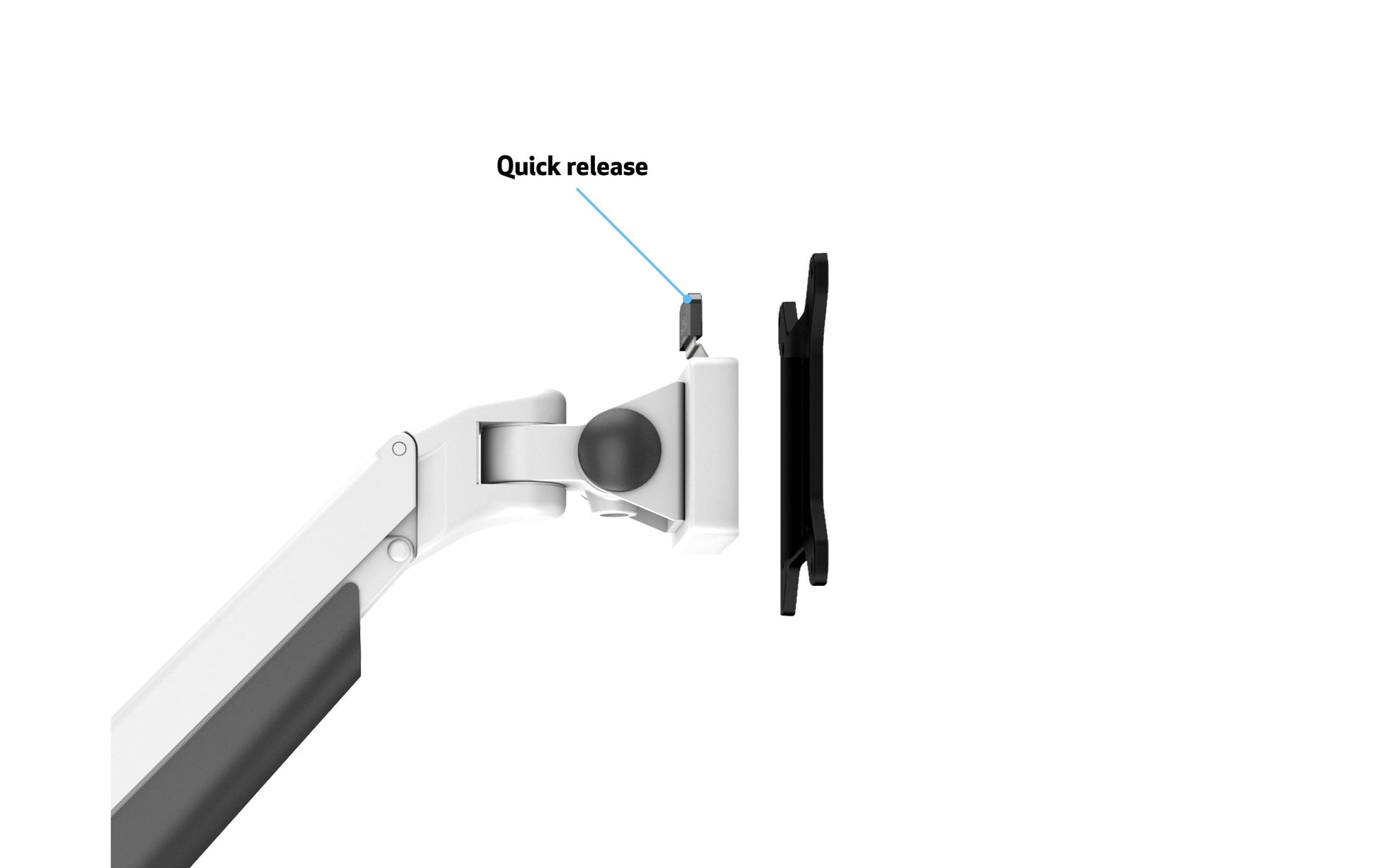 Multibrackets 7150 – Monitorarm, Tischklemme, bis 32", VESA 75 × 75/100 × 100 mm, 10 kg, weiss