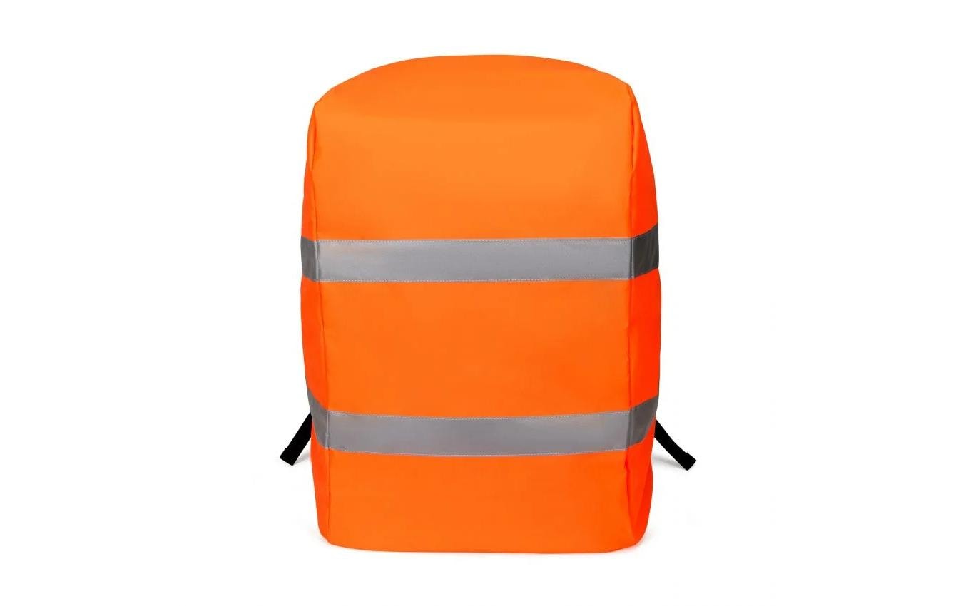 DICOTA Rucksack-Regenschutz – reflektierend, wasserfest – für Rucksäcke bis 610 × 290 × 388 mm – Orange