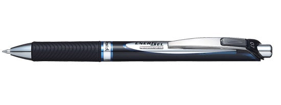 Pentel EnerGel Permanent Gelschreiber – blau, 0,7 mm, dokumentenecht, wasserfest, Druck, nachfüllbar
