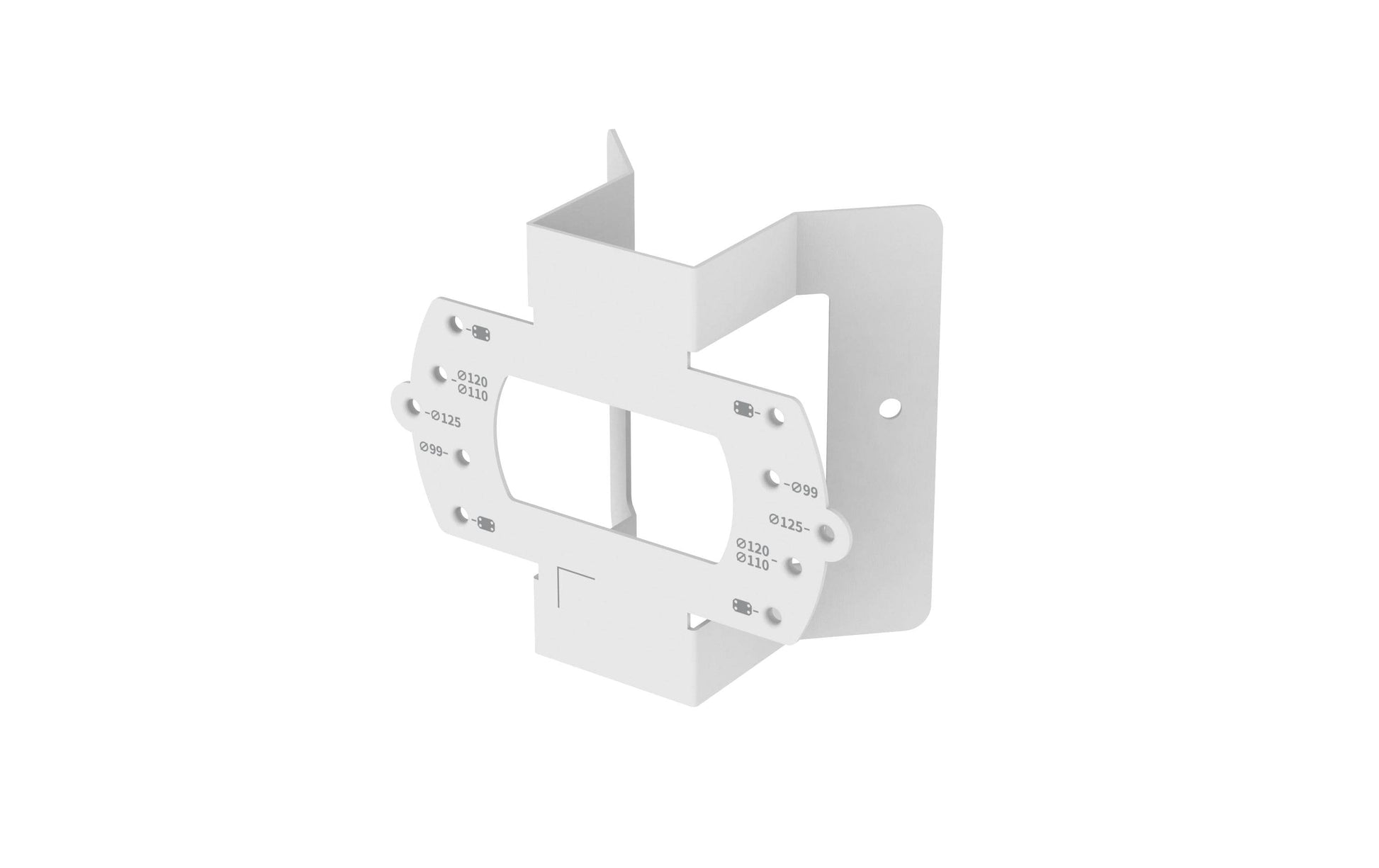 Hanwha SBD-140KMB Eckhalterung – Edelstahl, für QNV-C8011R, QNV-C8012, QNV-C9011R und andere, weiss