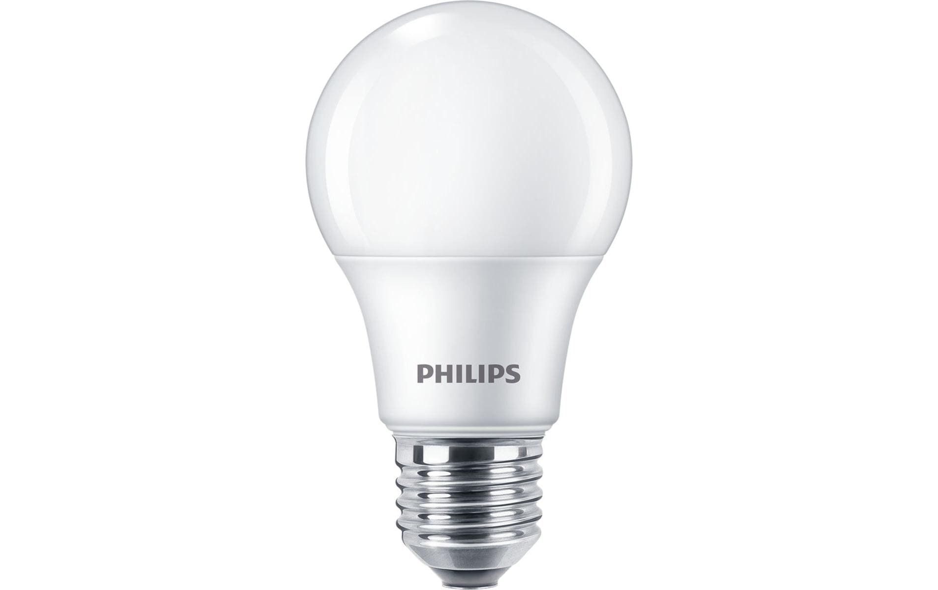 Philips Leuchtmittel E27 A-Form – Neutralweiss 4000 K, 806 lm, 8 W – 1 Stk., Weiss