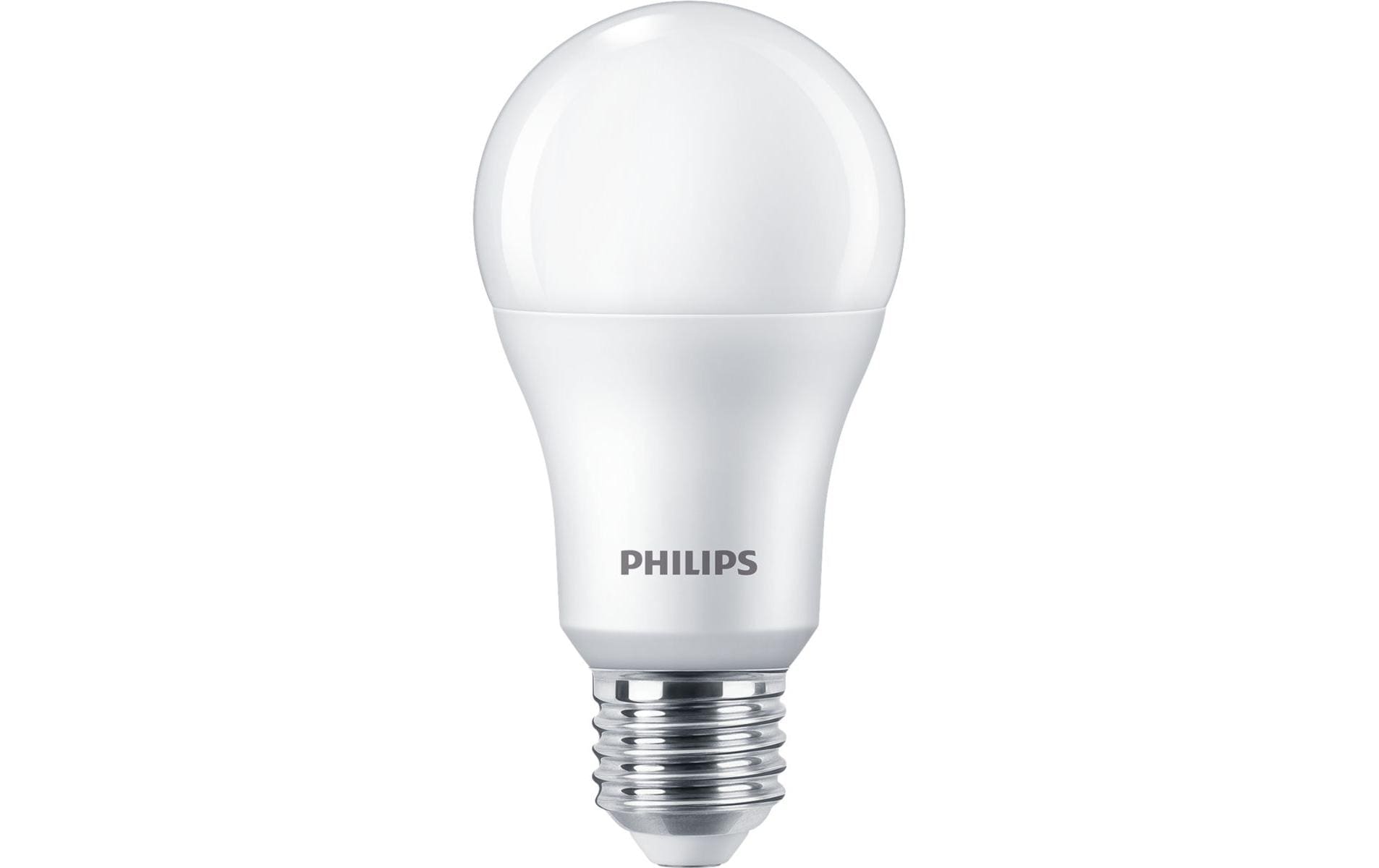 Philips LED-Leuchtmittel E27 A-Form – Warmweiss 2700 K, 1521 lm, 13 W, 180° – 1 Stk. – Weiss, Matt – CorePro