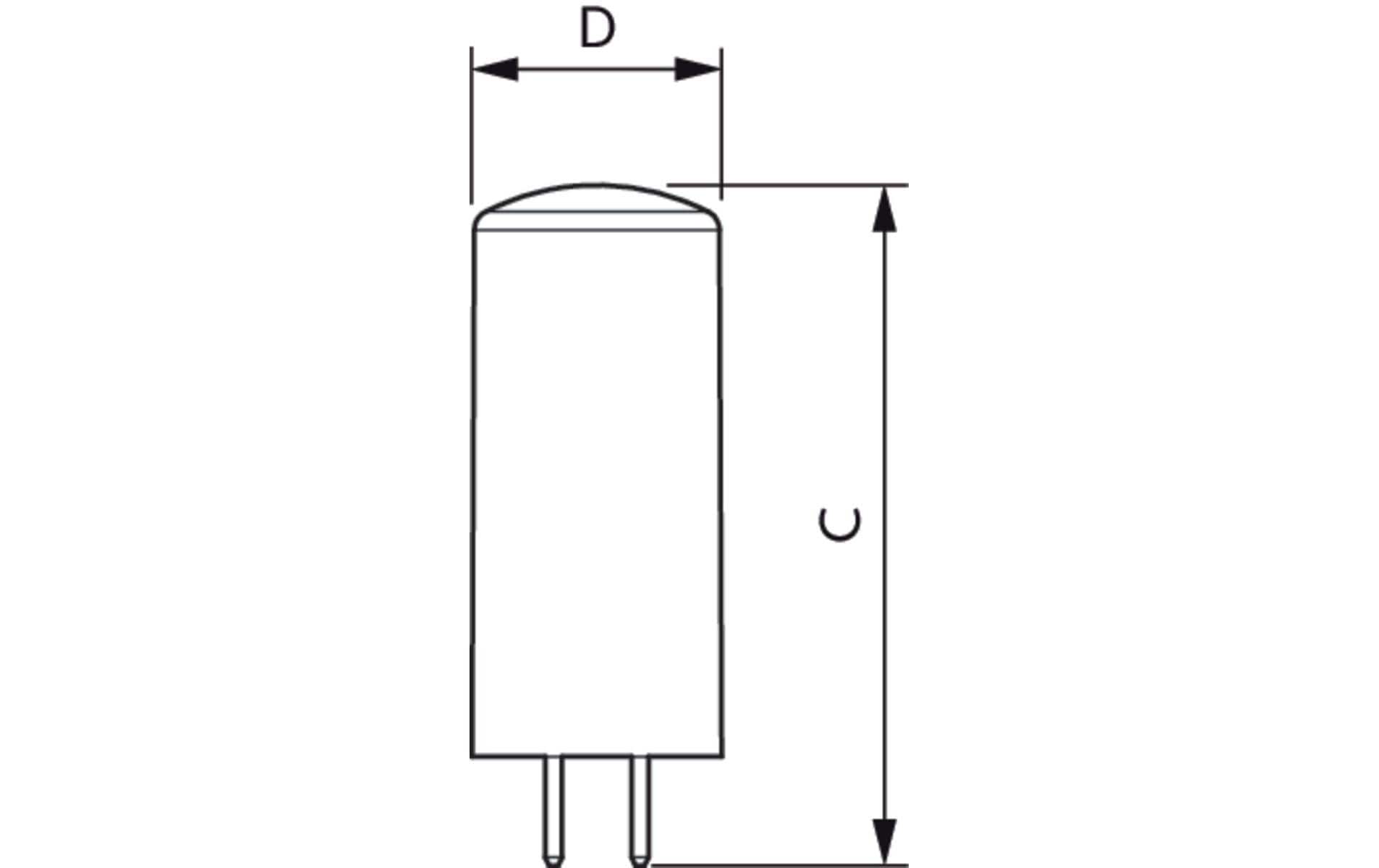 Philips Leuchtmittel GY6.35 Kapsel – 470 lm, 4,2 W, Warmweiss 2700 K – 1 Stk.