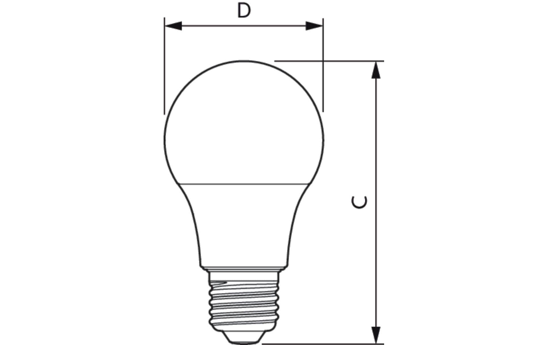 Philips LED-Leuchtmittel E27 A-Form – 806 lm, 8 W, Warmweiss 2700 K – 1 Stk.