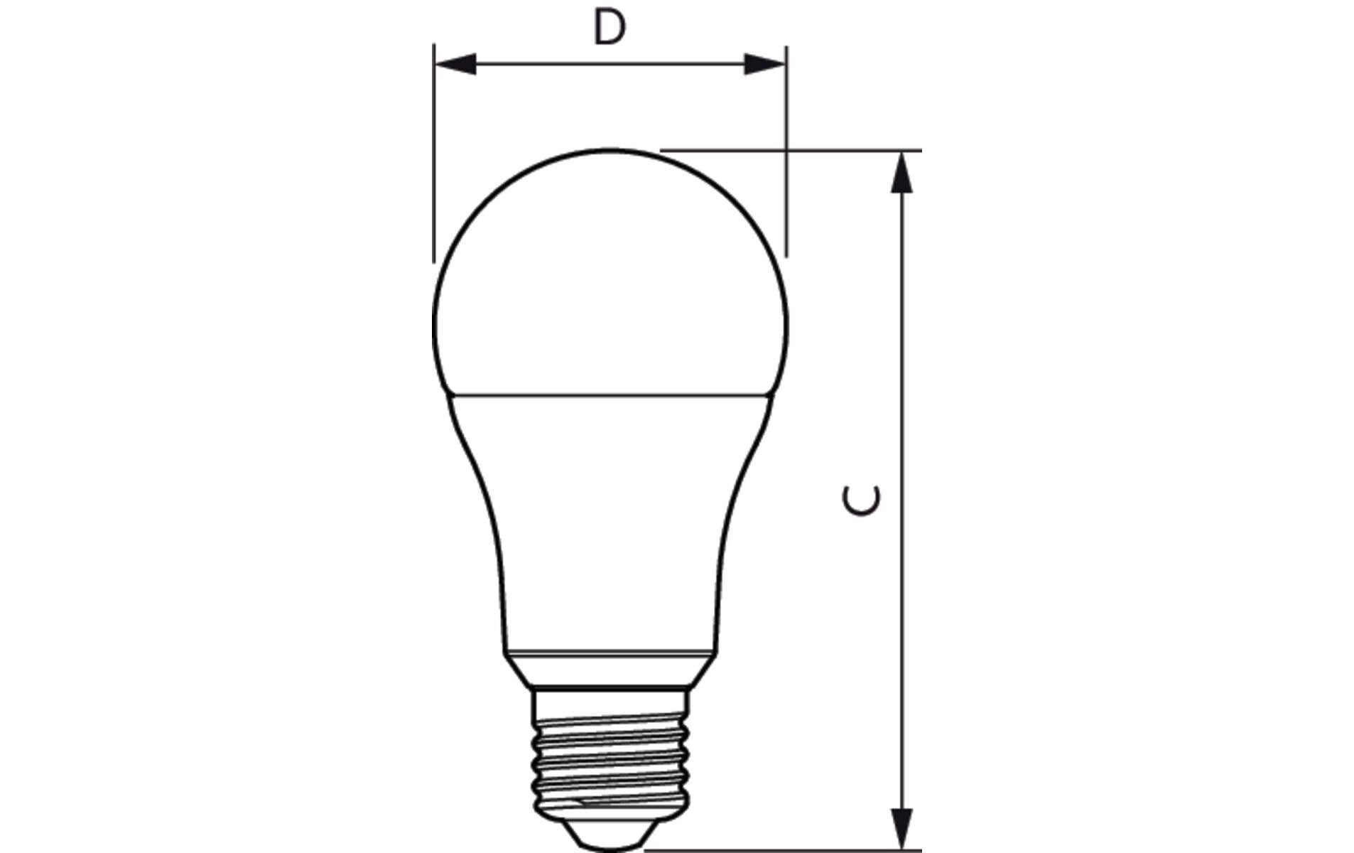Philips LED-Leuchtmittel E27 A-Form – Warmweiss 2700 K, 1521 lm, 13 W, 180° – 1 Stk. – Weiss, Matt – CorePro