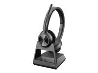 Poly Savi 7320 Office – Duo Headset – DECT, Boom-Mikrofon, Mikrofon-Geräuschunterdrückung – Schwarz – bis 13 h