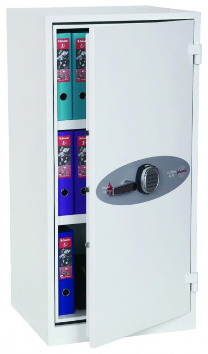 Phoenix Safe Co. Phoenix Feuerschutztresor FS1511E S2 – Elektronikschloss – 230 l – Feuerschutz 30 min – Signalweiss