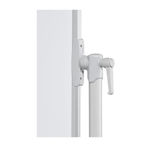 Franken Whiteboard – 220 × 120 cm, lackierter Stahl, magnetisch, Alu-Rahmen, mit Ständer, beidseitig