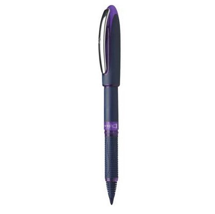 Schneider Schreibgeräte Schneider One Business 183008 – Tintenroller, 0,6 mm, violett, dokumentenecht, wasserfest, mit Kappe, sortiert